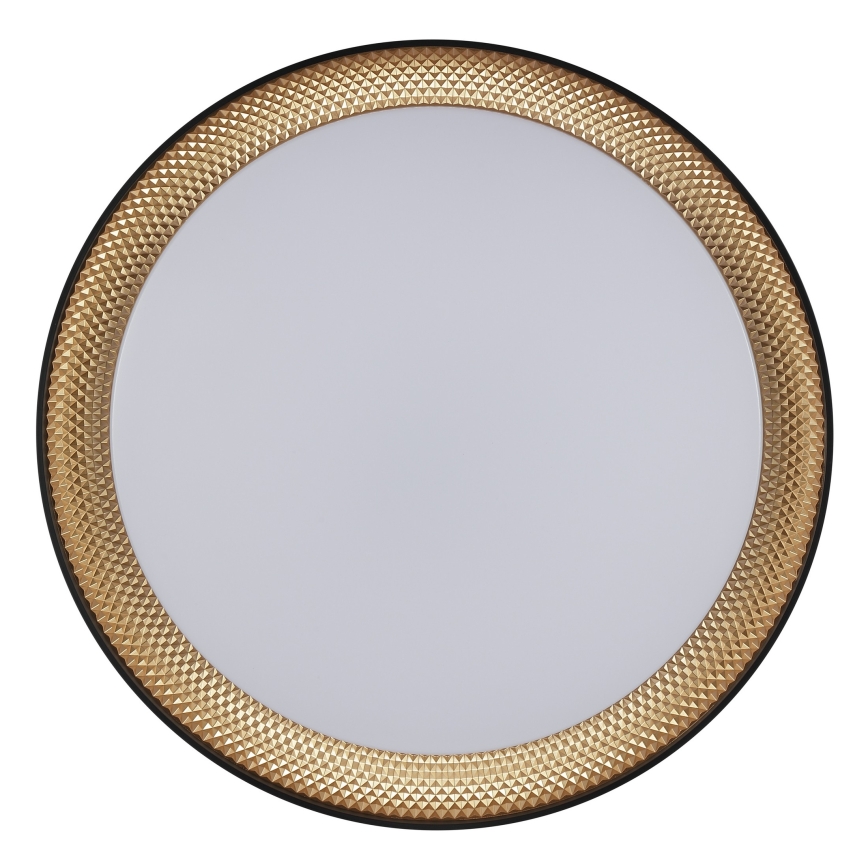 Brilliant - Plafoniera LED dimmerabile WALDO LED/24W/230V 3000-6500K Ø 38,5 cm nero/oro + telecomando