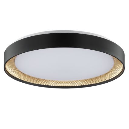 Brilliant - LED Lampada da soffitto dimmerabile WALDO LED/36W/230V 3000-6500K Ø 48,5 cm nero/oro + telecomando