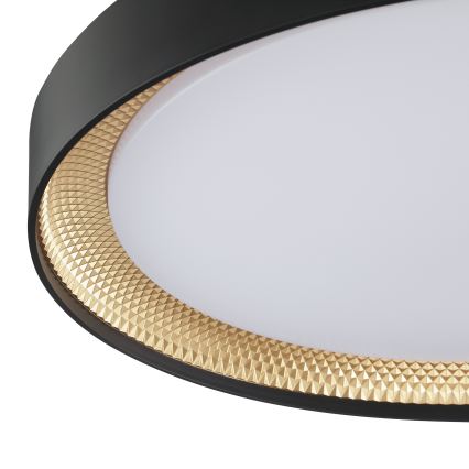 Brilliant - LED Lampada da soffitto dimmerabile WALDO LED/36W/230V 3000-6500K Ø 48,5 cm nero/oro + telecomando