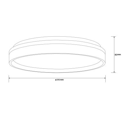 Brilliant - Plafoniera LED KALMAR LED/26W/230V 3000K diametro 39 cm bianco