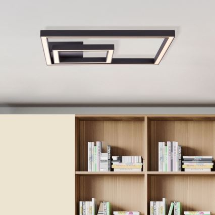 Brilliant - Plafoniera LED QUON LED/24W/230V 3000K 40x40 cm nero
