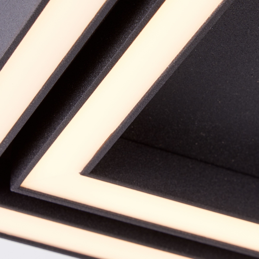 Brilliant - Plafoniera LED QUON LED/24W/230V 3000K 40x40 cm nero