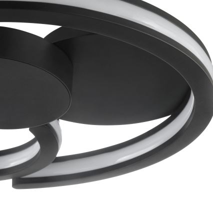 Brilliant - Plafoniera LED REVOLA LED/33W/230V 3000/4000/6500K Ø 40 cm nera