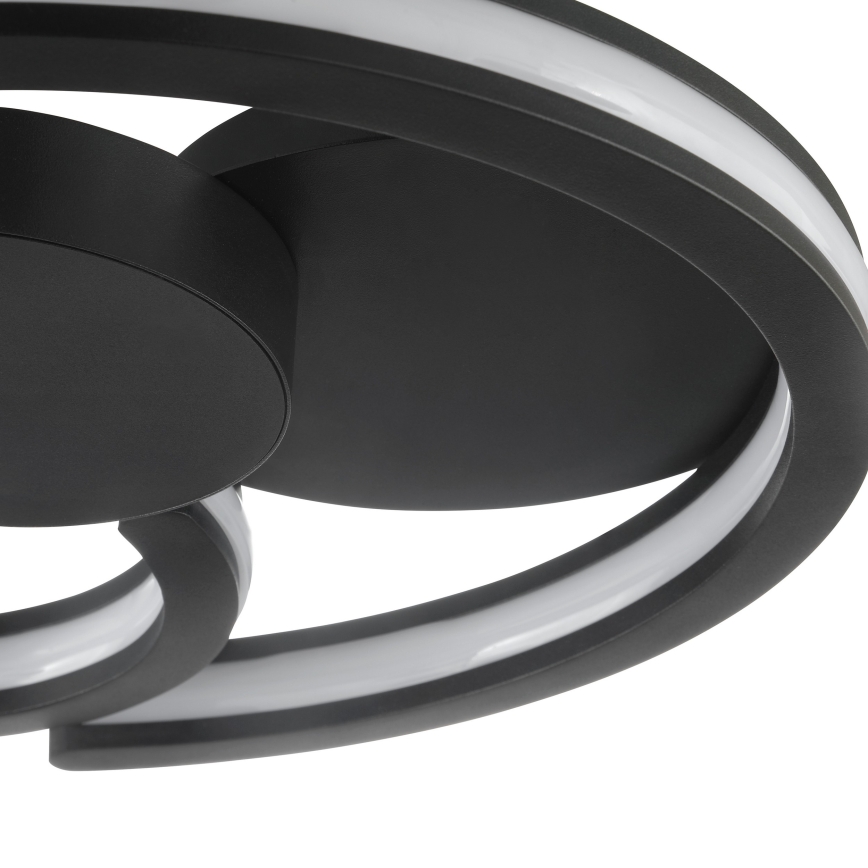 Brilliant - Plafoniera LED REVOLA LED/33W/230V 3000/4000/6500K Ø 40 cm nera