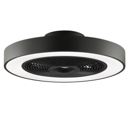Brilliant - Plafoniera dimmerabile LED RGBW con ventilatore CATANIA LED/37W/230V 2700-6500K Ø 48,6 cm nero + telecomando