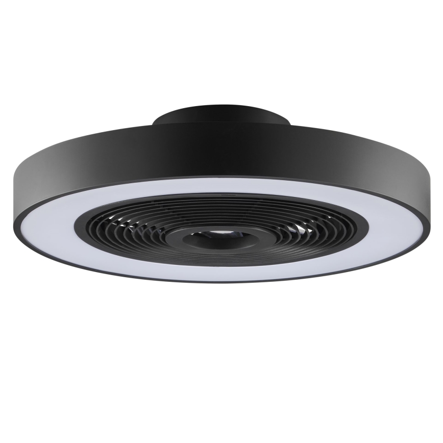 Brilliant - Plafoniera dimmerabile LED RGBW con ventilatore CATANIA LED/37W/230V 2700-6500K Ø 48,6 cm nero + telecomando