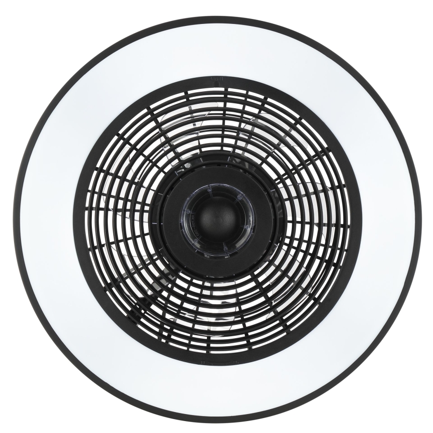 Brilliant - Plafoniera dimmerabile LED RGBW con ventilatore CATANIA LED/37W/230V 2700-6500K Ø 48,6 cm nero + telecomando