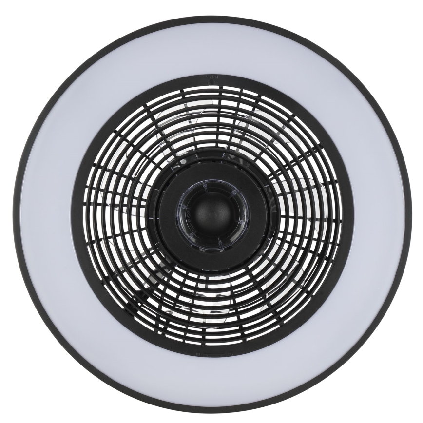 Brilliant - Plafoniera dimmerabile LED RGBW con ventilatore CATANIA LED/37W/230V 2700-6500K Ø 48,6 cm nero + telecomando