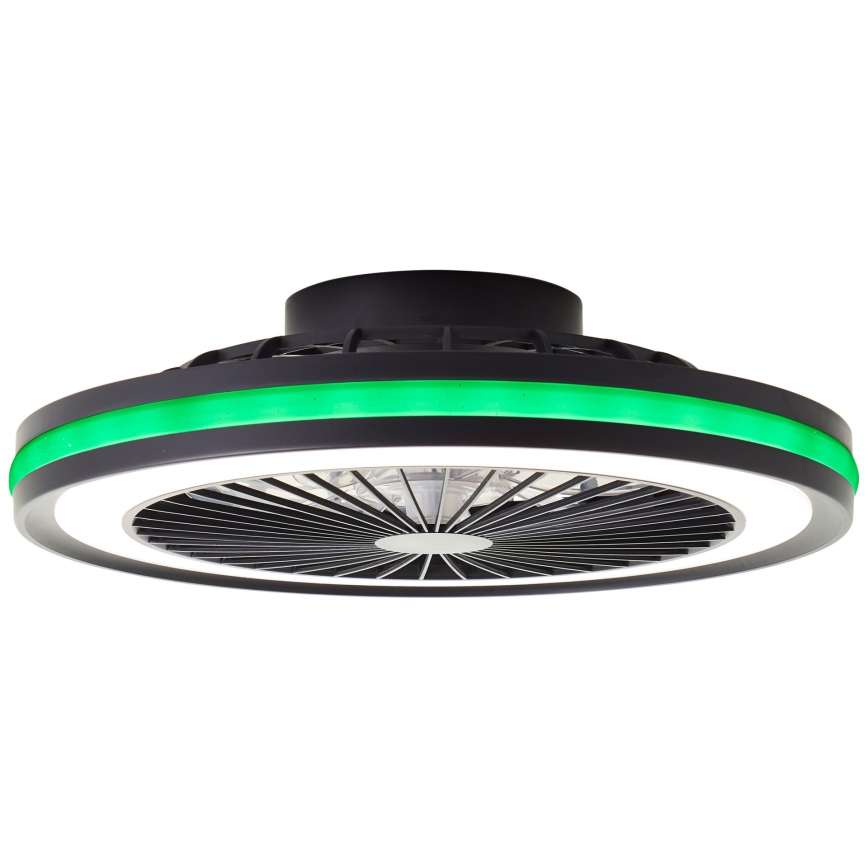 Brilliant - Lampada da soffitto dimmerabile LED RGBW con ventilatore PALMERO LED/40W/230V 2700-6500K Ø 46,6 cm beige + telecomando