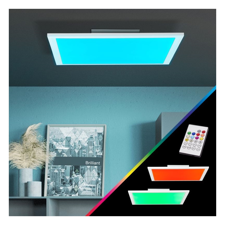 Brilliant - Plafoniera LED RGBW dimmerabile ABIE LED/24W/230V 2700-6500K + telecomando
