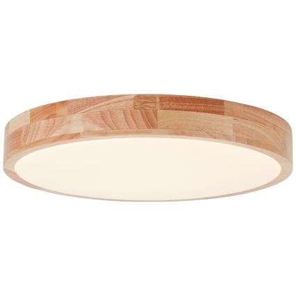 Brilliant - Plafoniera LED SLIMLINE LED/22W/230V Ø 39 cm, legno di gomma