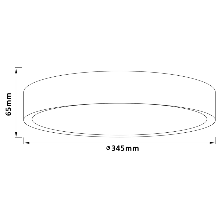 Brilliant - Plafoniera LED SLIMLINE LED/24W/230V Ø 34,5 cm legno di hevea