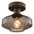 Brilliant - Plafoniera LYN 1xE27/20W/230V Ø 28 cm marrone/marrone fumé