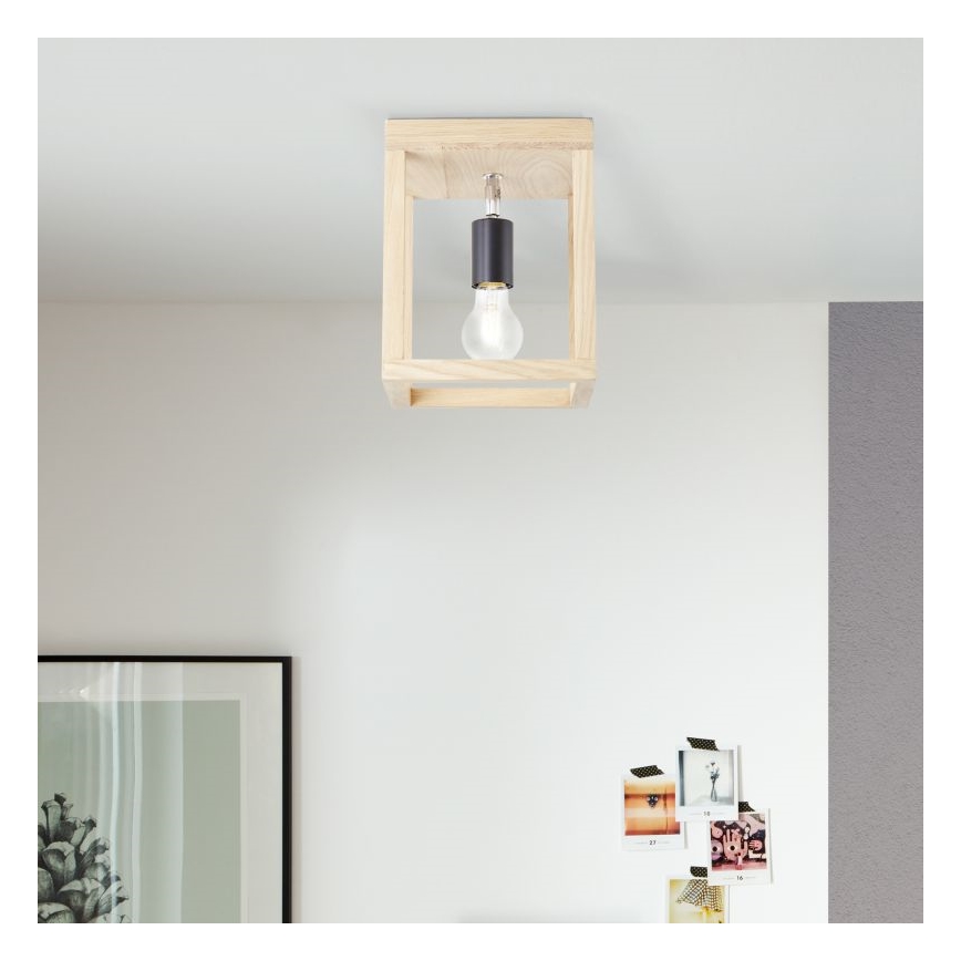 Brilliant - Plafoniera NEREA 1xE27/15W/230V quercia