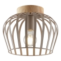 Brilliant - Plafoniera NORDIC CAGE 1xE27/20W/230V Ø 25 cm beige