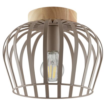 Brilliant - Plafoniera NORDIC CAGE 1xE27/20W/230V Ø 25 cm beige