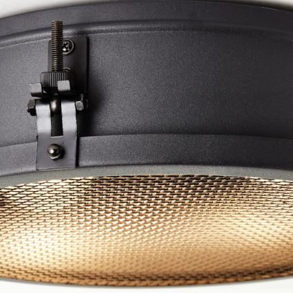 Brilliant - Plafoniera ZOIS 2xE27/28W/230V Ø 34 cm nero