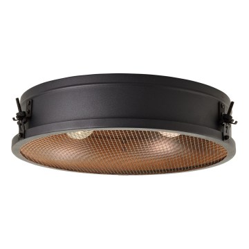 Brilliant - Plafoniera ZOIS 2xE27/28W/230V Ø 42 cm, nero