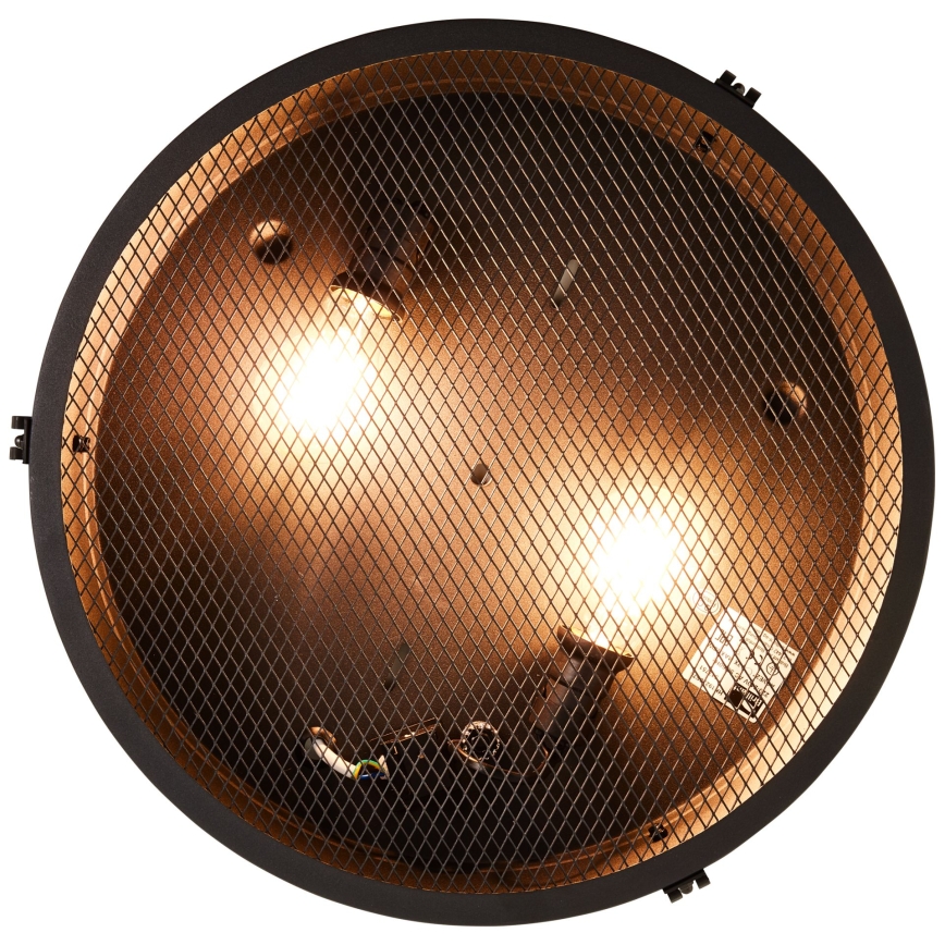 Brilliant - Plafoniera ZOIS 2xE27/28W/230V Ø 42 cm, nero