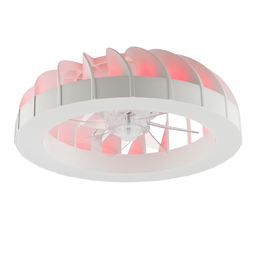 Brilliant - Ventilatore da soffitto dimmerabile LED RGBW con luce FANORA LED/30W/230V 2700-6500K diam. 46 cm bianco + telecomando
