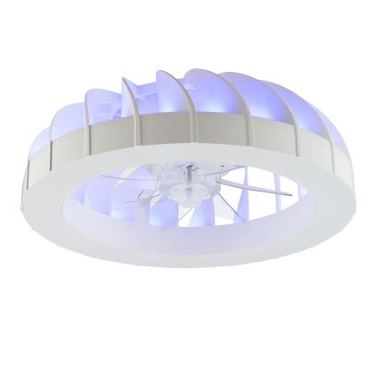 Brilliant - Ventilatore da soffitto dimmerabile LED RGBW con luce FANORA LED/30W/230V 2700-6500K diam. 46 cm bianco + telecomando