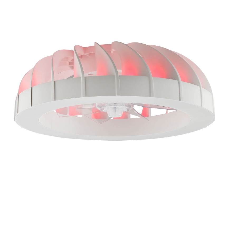 Brilliant - Ventilatore da soffitto dimmerabile LED RGBW con luce FANORA LED/30W/230V 2700-6500K diam. 46 cm bianco + telecomando