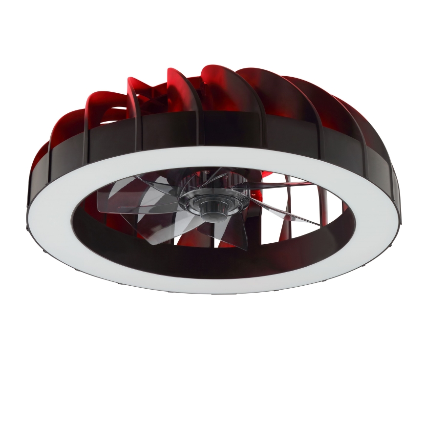 Brilliant - Ventilatore da soffitto dimmerabile LED RGBW con luce FANORA LED/30W/230V 2700-6500K diam. 46 cm nero + telecomando