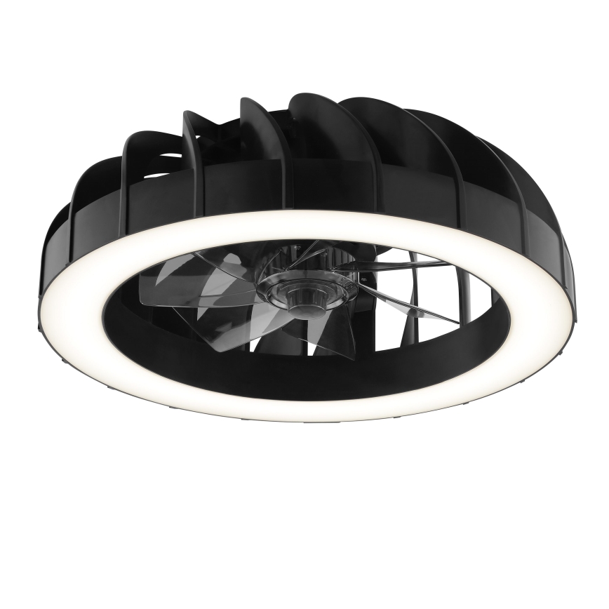 Brilliant - Ventilatore da soffitto dimmerabile LED RGBW con luce FANORA LED/30W/230V 2700-6500K diam. 46 cm nero + telecomando