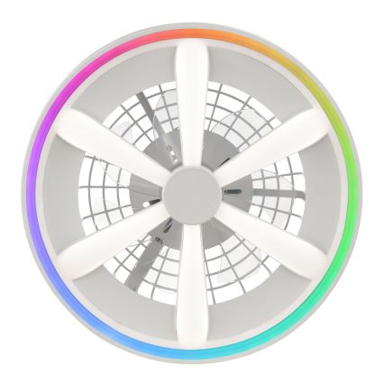 Brilliant - Ventilatore da soffitto dimmerabile LED RGBW con luce GAIANO LED/48W/230V 2700-6500K bianco + telecomando