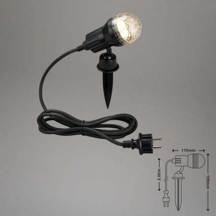 Brilo 3078-015 - Lampada LED da esterno TERRA 1xGU10/3W/230V IP44