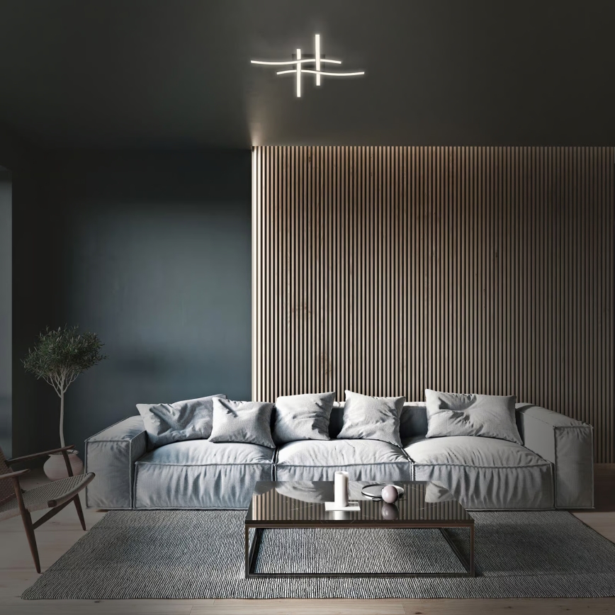 Brilo 3677-045 - Plafoniera LED/14,4W/230V nera