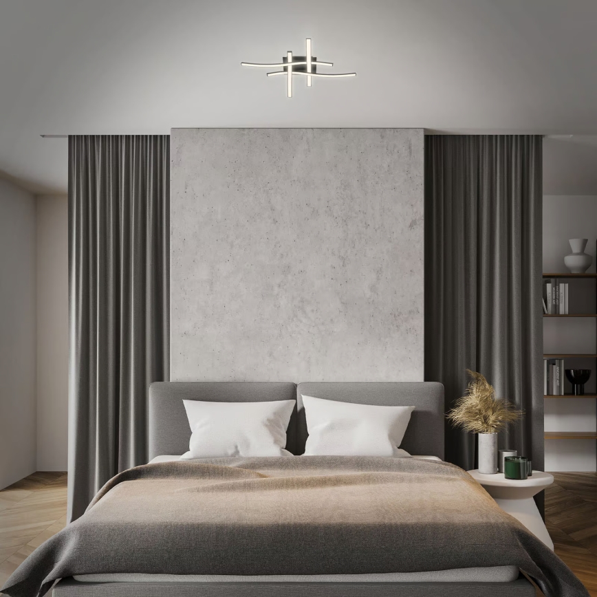 Brilo 3677-045 - Plafoniera LED/14,4W/230V nera