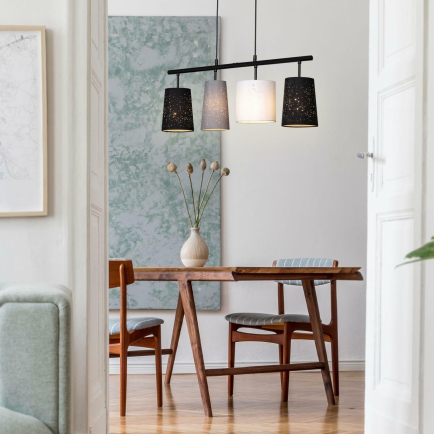 Brilo 4027-045 - Lampadario a sospensione con filo SHADES 4xE27/40W/230V
