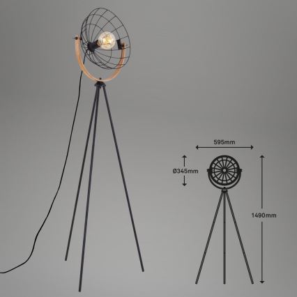 Brilo - Lampada con piedistallo MESH 1xE27/40W/230V
