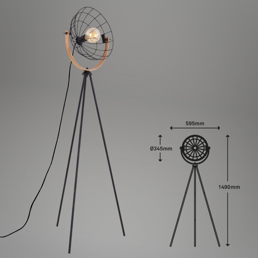 Brilo - Lampada con piedistallo MESH 1xE27/40W/230V