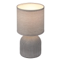 Brilo - Lampada da tavolo INO 1xE14/10W/230V grigia
