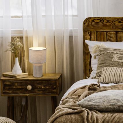 Brilo - Lampada da tavolo INO 1xE14/10W/230V marrone