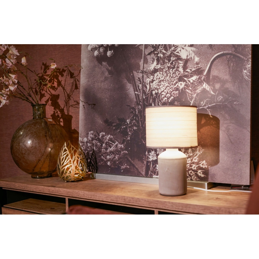 Brilo - Lampada da tavolo INO 1xE14/10W/230V marrone