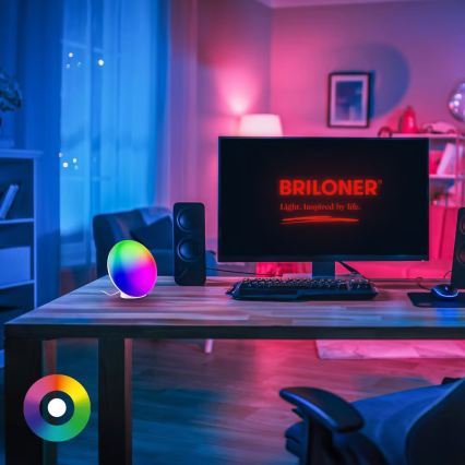 Brilo - LED RGBIC Lampada da tavolo dimmerabile TARA LED/6W/230V 3000-6500K bianco + telecomando