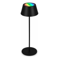 Brilo - Lampada da tavolo per esterni KIKI LED RGB dimmerabile, ricaricabile, a sfioramento, LED/2,6W/5V, IP44, 2600 mAh, nera