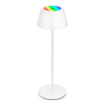Brilo - Lampada da tavolo per esterni ricaricabile LED RGB dimmerabile a sfioramento KIKI LED/2,6W/5V IP44 2600 mAh bianca