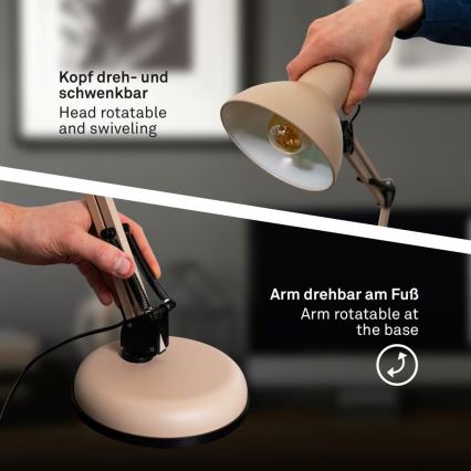 Brilo - Lampada da tavolo PIXA 1xE14/25W/230V beige