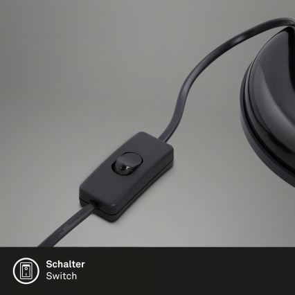 Brilo - Lampada da tavolo PIXA 1xE14/25W/230V nera