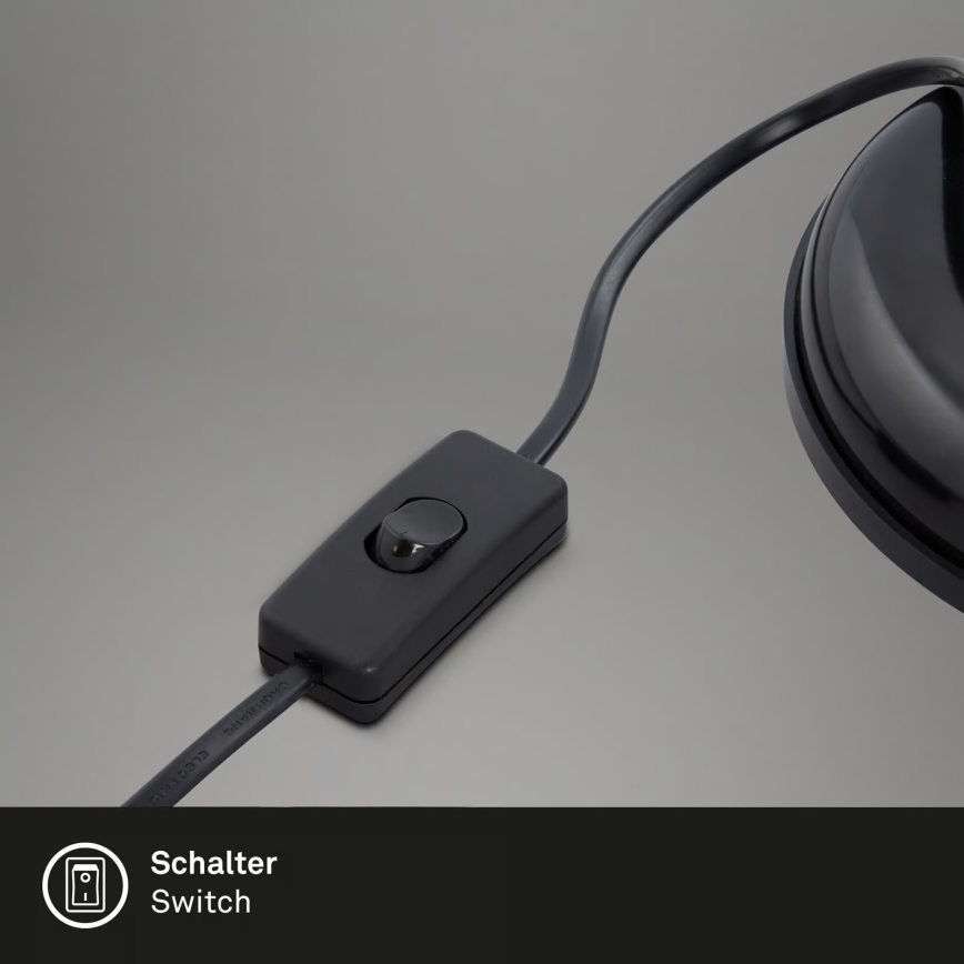 Brilo - Lampada da tavolo PIXA 1xE14/25W/230V nera