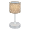Brilo - Lampada da tavolo ricaricabile da esterno dimmerabile LED LOLE LED/3W/5V 2000mAh IP44 argento/beige
