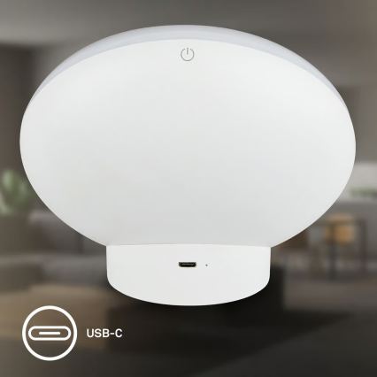 Brilo - Lampada da tavolo ricaricabile LED RGBIC dimmerabile TARA LED/6W/5V 3000-6500K Wi-Fi Tuya + telecomando