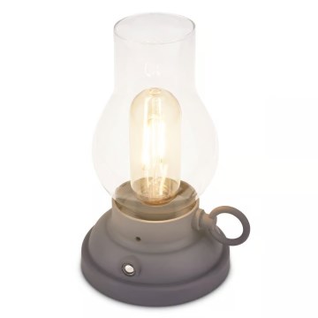 Brilo - Lampada da tavolo ricaricabile LED dimmerabile per esterni KANEA LED/1,5W/5V IP44 1200 mAh antracite