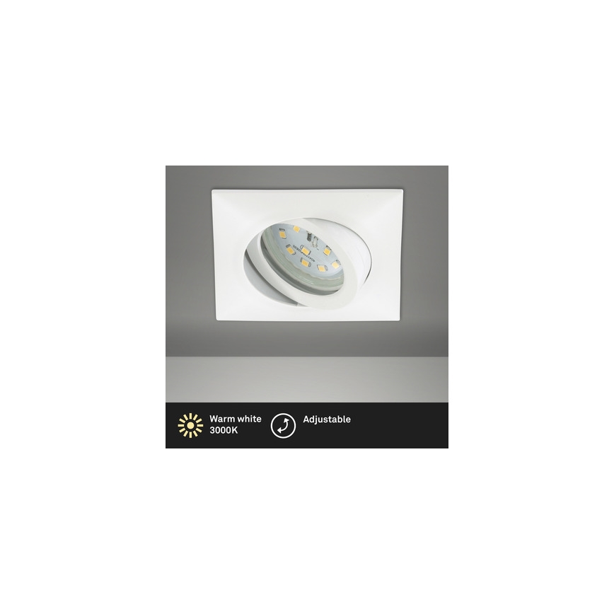 Brilo - Lampada LED da incasso per bagni LED/5W/230V IP23 bianco