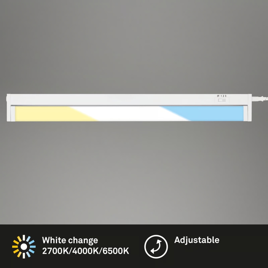 Brilo - Lampada sottopensile LED/6W/230V 2700/4000/6500K 54,5 cm bianco