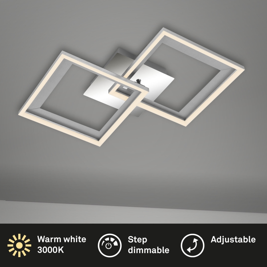 Brilo - Lampadario a plafone LED dimmerabile FRAME 2xLED/11W/230V